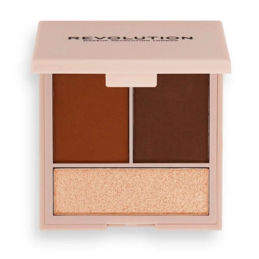 Makeup Revolution Contour Powder Compact Light 0.24oz Face Sculpting Palette‎